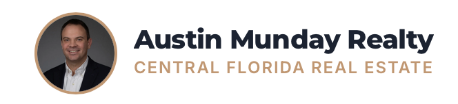 Example headshot logo lockup: a circular headshot beside the brand name and a tagline
